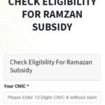 CHECK ELIGIBILITY FOR RAMZAN SUBSIDY